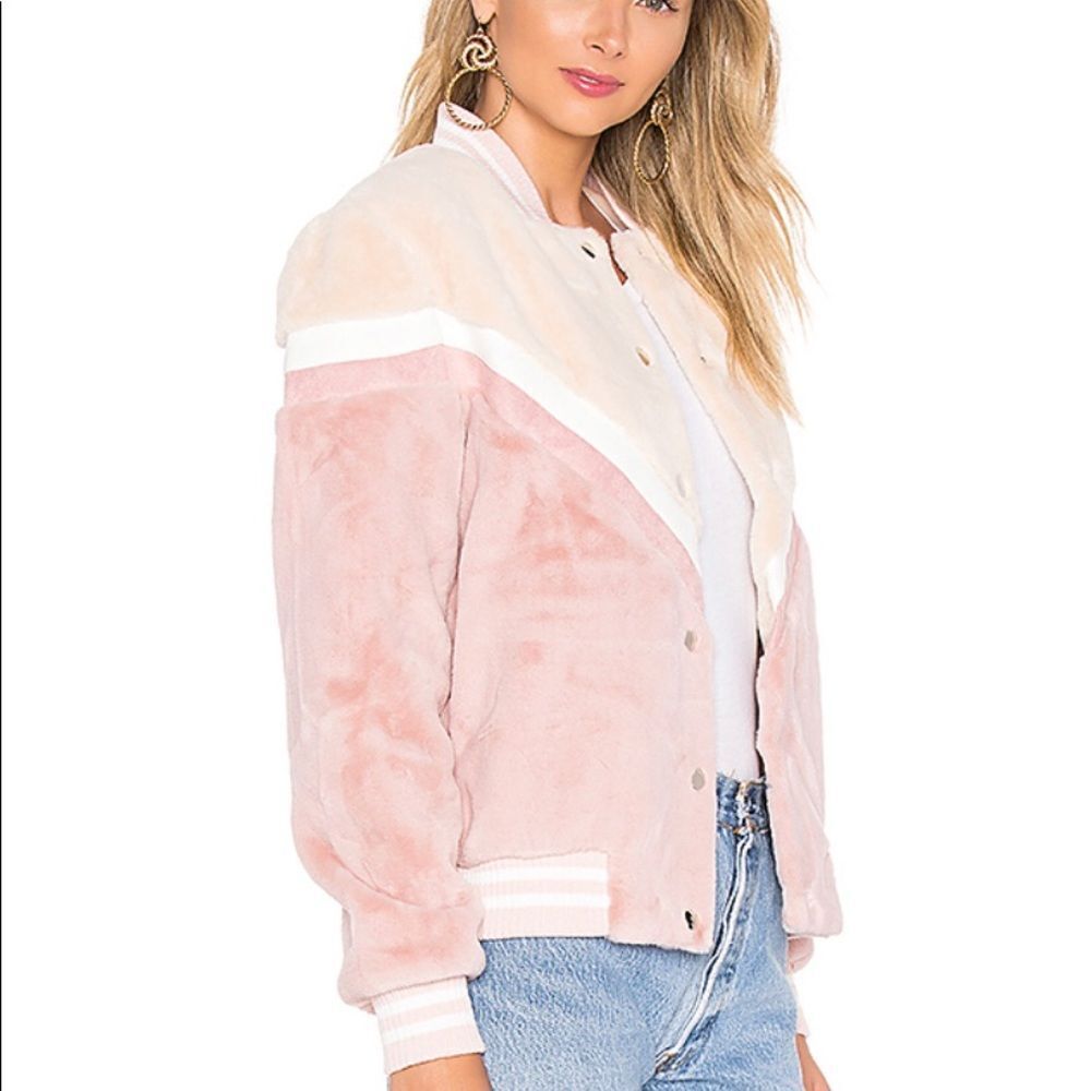 Iceberg Bomber in Beige Nude & Rose Sakura - Picture 7 of 9